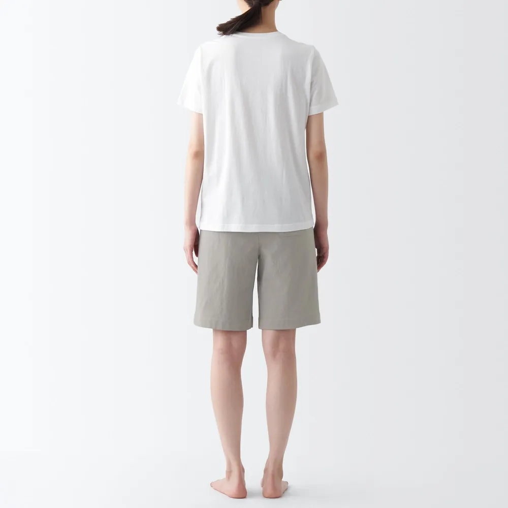 Elastic Heather Grey Cotton Jersey / Flannel Plain Fabric Short-Sleeve – T  H E F A C T O R Y