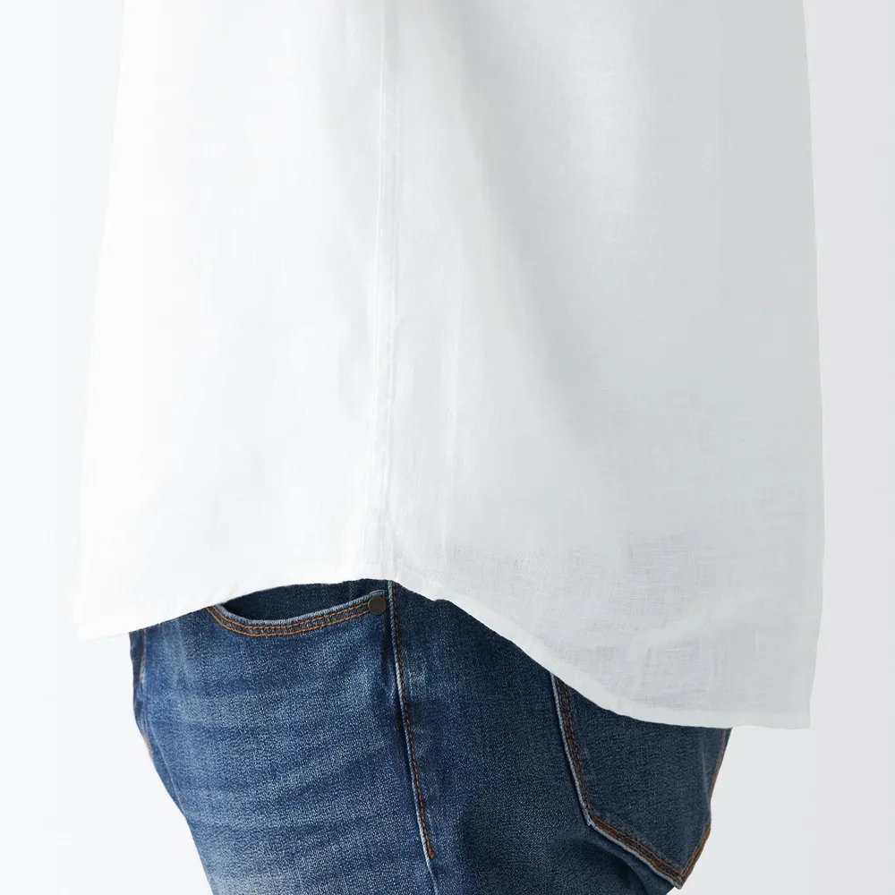 French Linen One Pocket Shirt