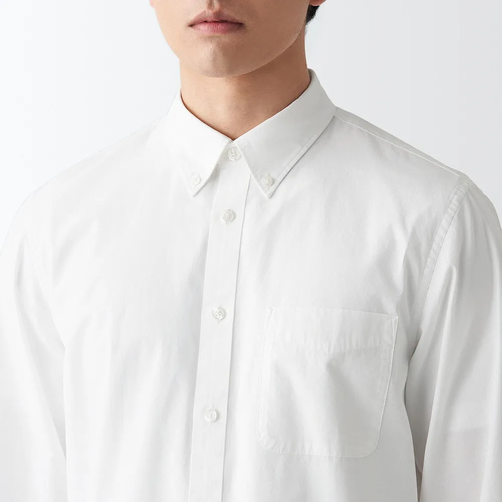 Men's Washed Broad Button Down Shirt