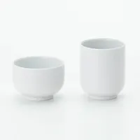 White Porcelain Yunomi Tea Cup