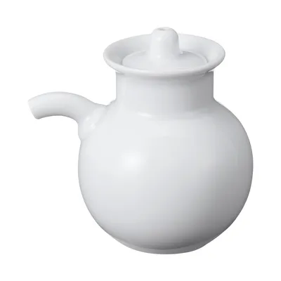 White Porcelain Sauce Pot