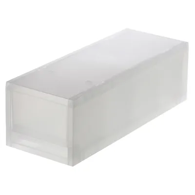 Polypropylene Storage Case Drawer Slim Shallow with Partition (W14*D37*H12 cm)