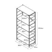 SUS Shelving Unit - Oak - Wide