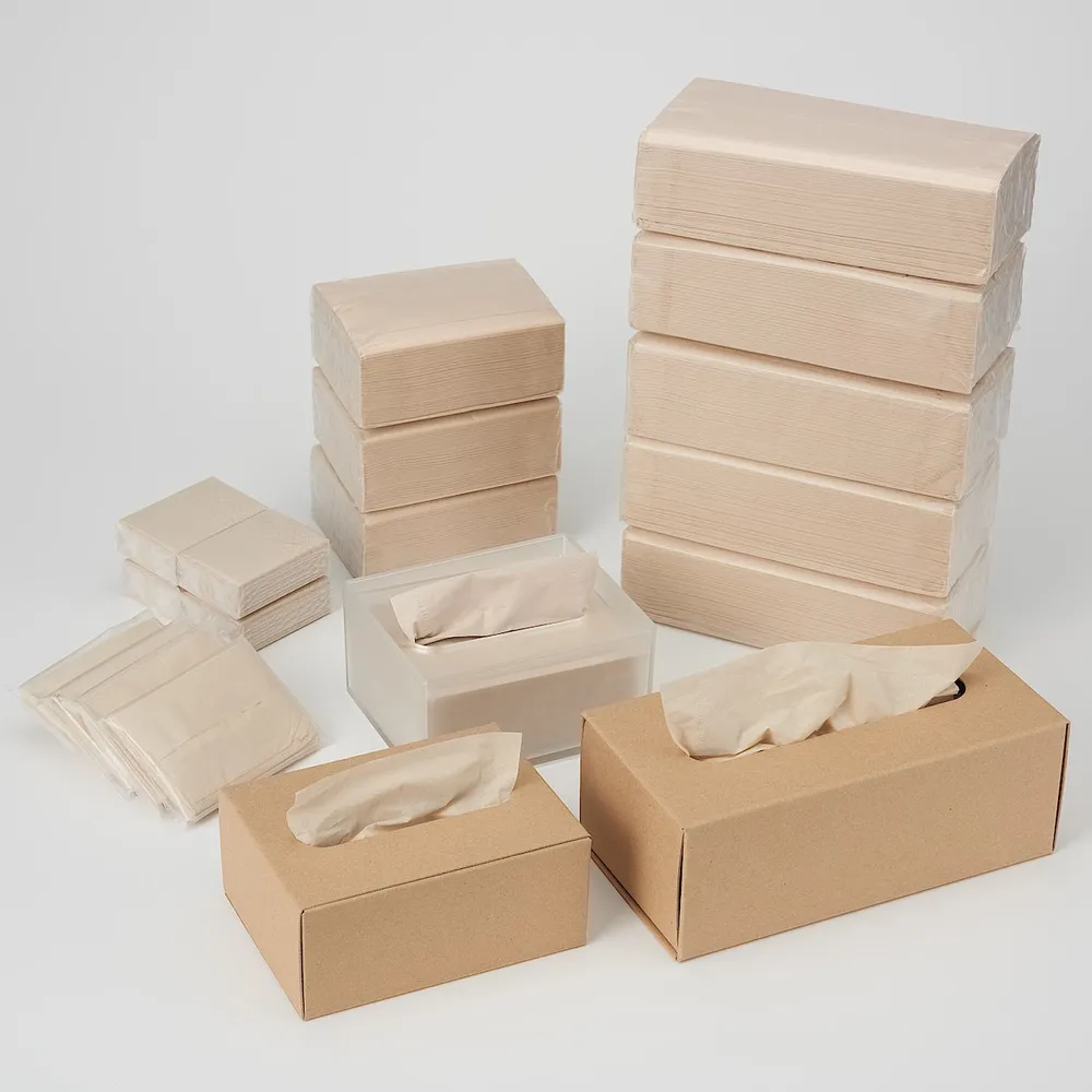 Kraft Table Top Tissue Box