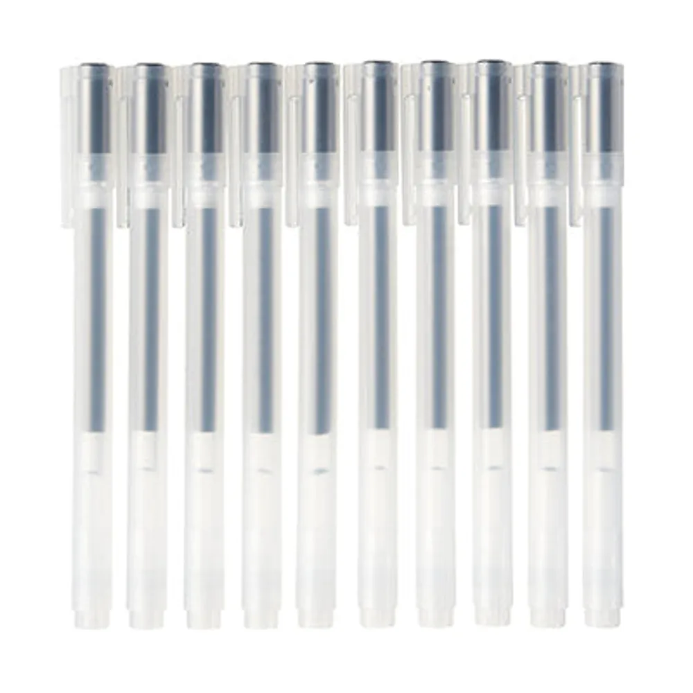 Gel Ink Ballpoint Pen Cap Type Set of 10