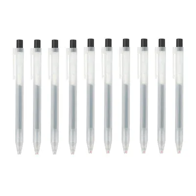 Gel Ink Ballpoint Pen Knock Type Set of 10