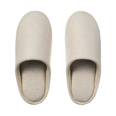 French Linen Insole Slippers