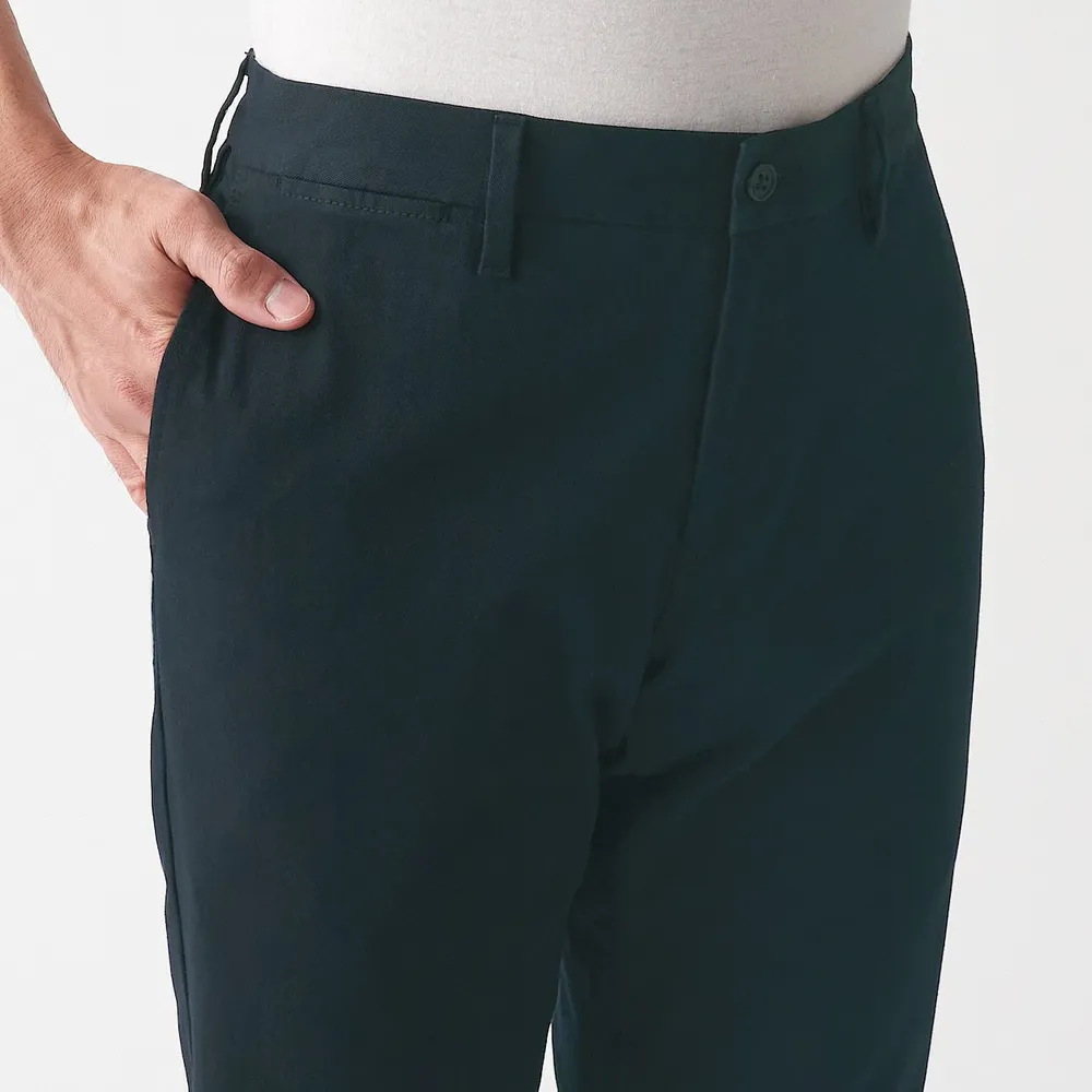 Men's 4-Way Stretch Chino Slim Pants Inseam (L 30inch / 76cm)