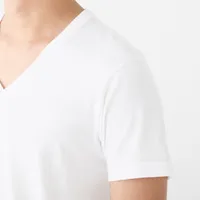 Men's Side Seamless Jersey V Neck T-Shirt 2 Pack