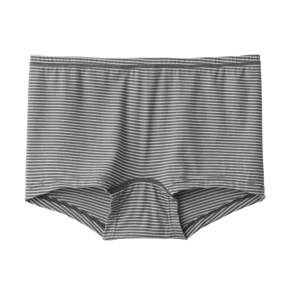 MUJI Women's Cotton Ribbed High Rise Panty