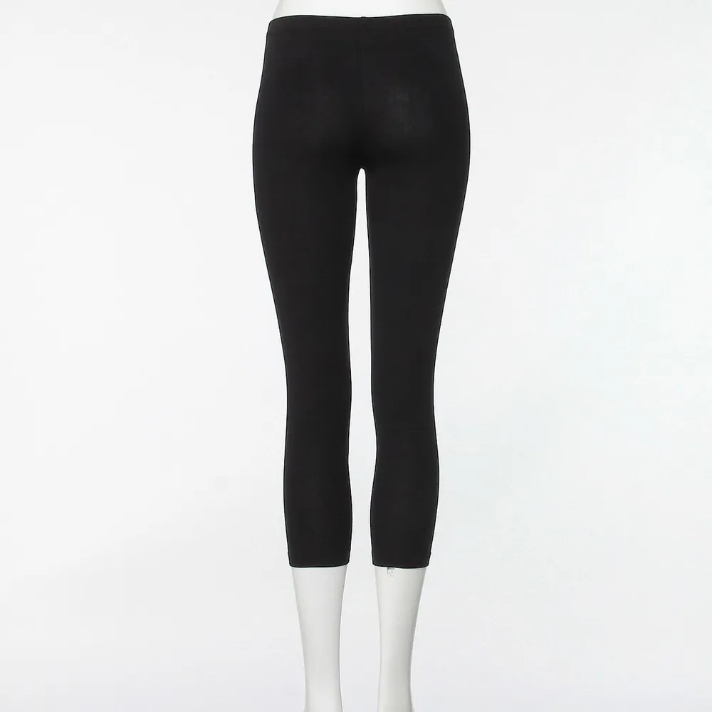 Women's Stretch Jersey 3/4 Length Leggings