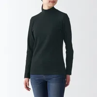 Women's Stretch Mock Neck Long Sleeve T-shirt