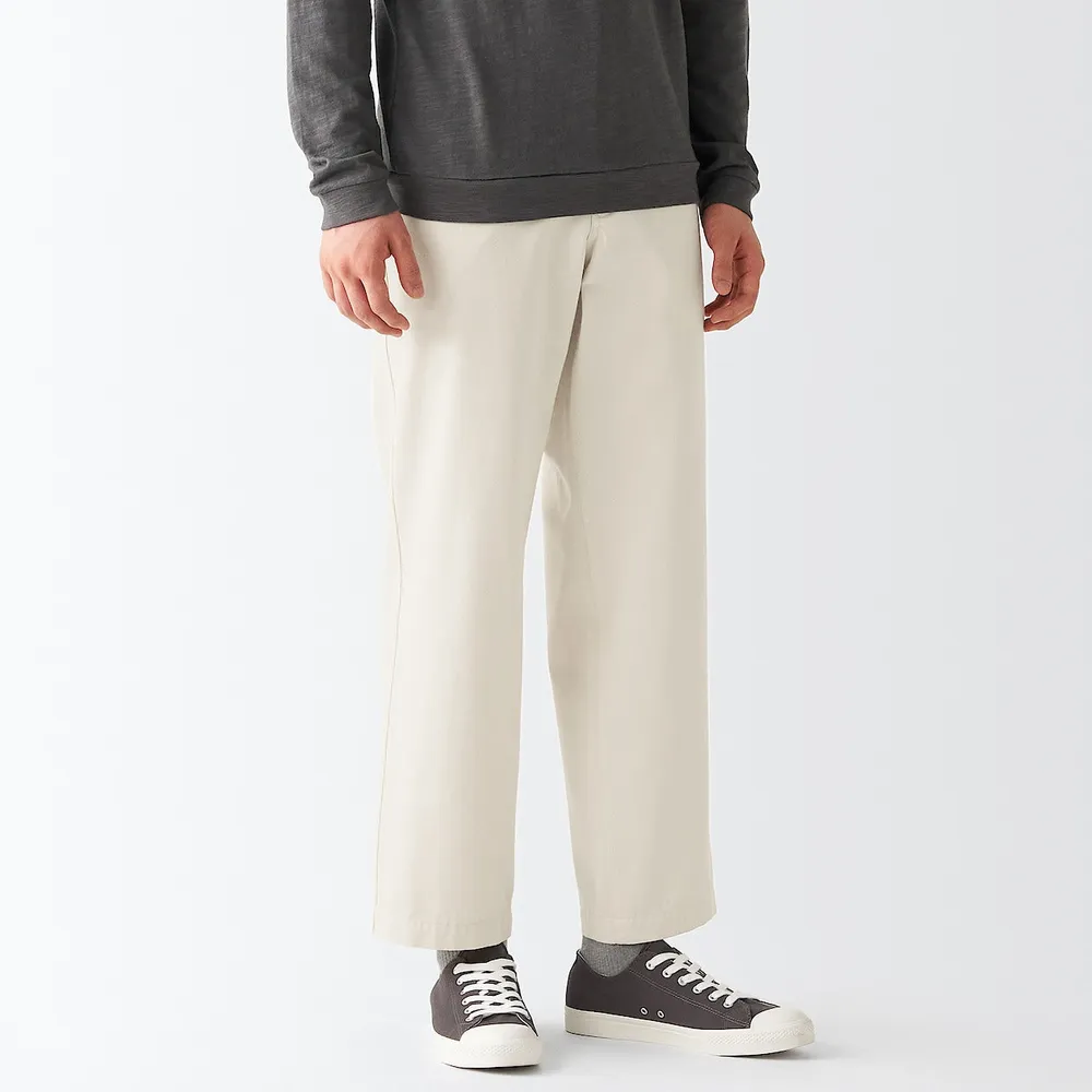 MUJI Men's Chino Regular Pants Inseam (L 30inch / 76cm)