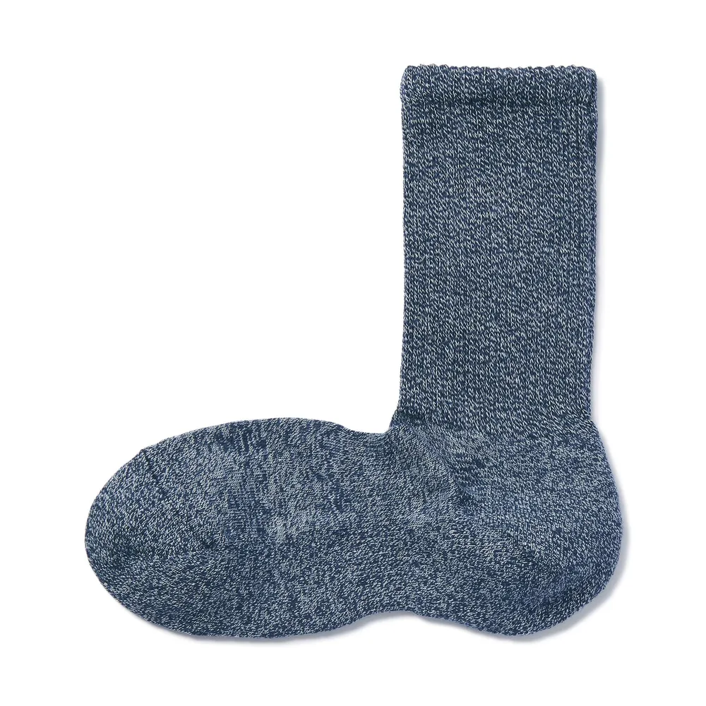 Right Angle Pile Short Socks