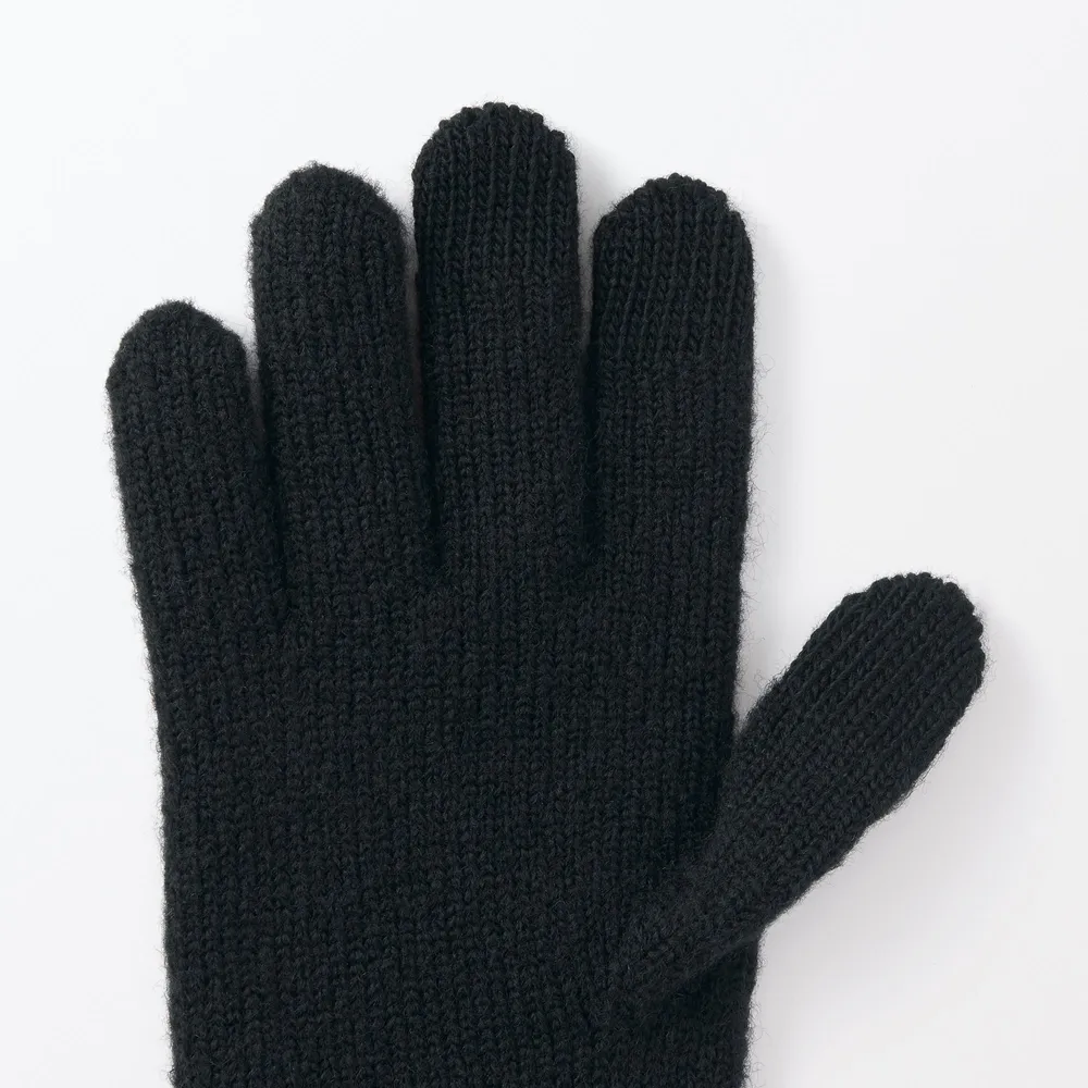 Wool Blend Brushed Lining Touchscreen Gloves