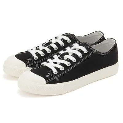 Water Repellent Cushioned Sneakers with Laces Black