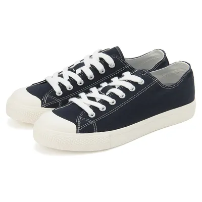 Water Repellent Cushioned Sneakers with Laces Navy