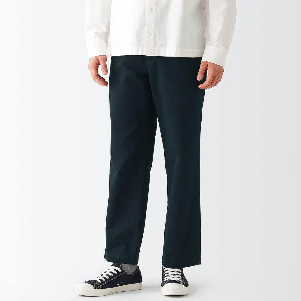 MUJI Easy Pants Stretch Polyester Men's Navy XL, Men's Fashion, Bottoms,  Trousers on Carousell