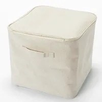 Polyester Linen Soft Box - Square With Lid