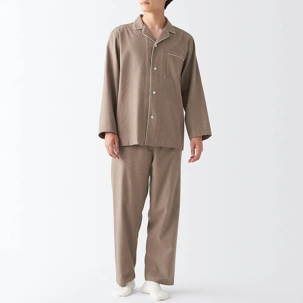 Classic Stripe Men's Pajamas - Charcoal in Men's Cotton Pajamas