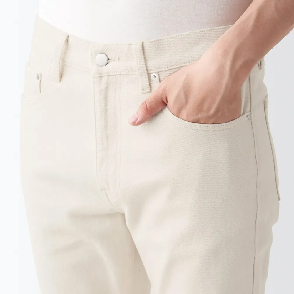 Men's Stretch Denim Slim Pants Natural (L 32inch / 82cm)