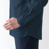 Men's Washed Hemp Long Sleeve Shirt
