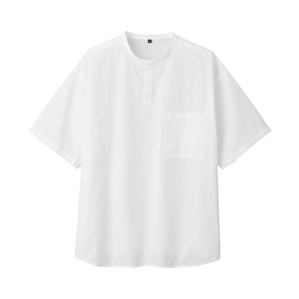 AIRism Seamless V Neck Short Sleeved Longline T-Shirt