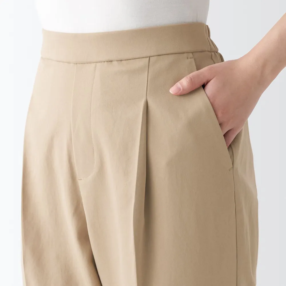 MUJI Women's Recycled Polyester Tapered Pants