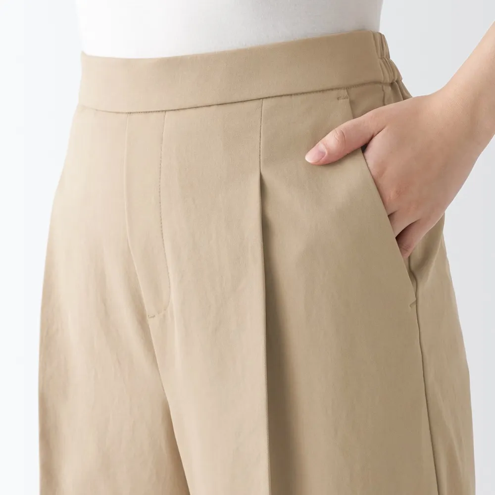 MUJI Women's Recycled Polyester Wide Pants