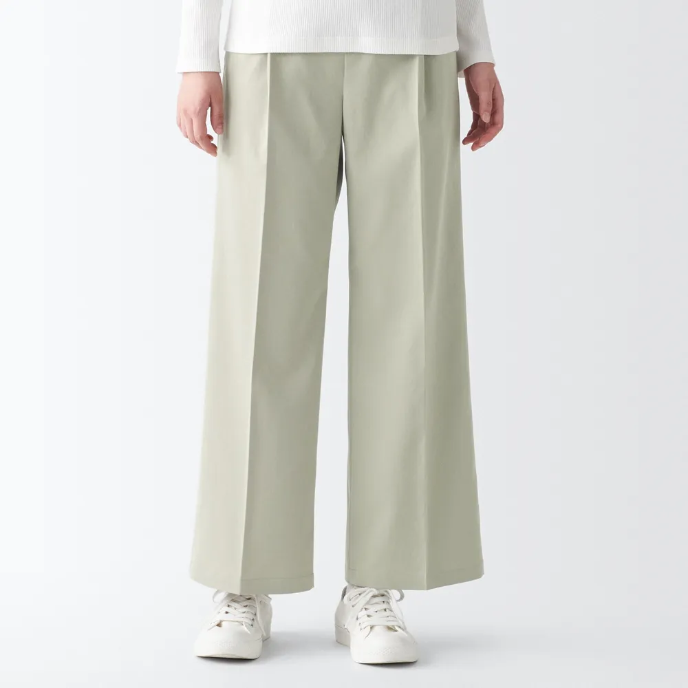 MUJI Women's Recycled Polyester Wide Pants