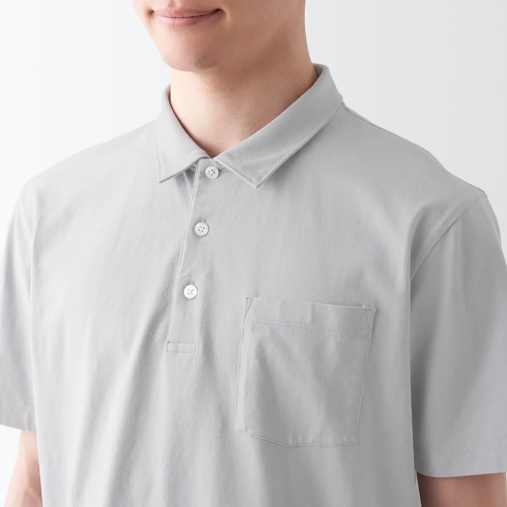 Men's Washed Jersey Polo Shirt