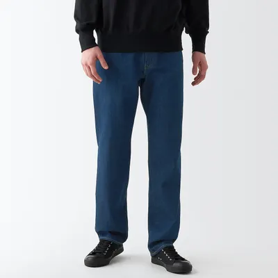 Men's Denim Regular Pants Blue (L 30inch / 76cm)