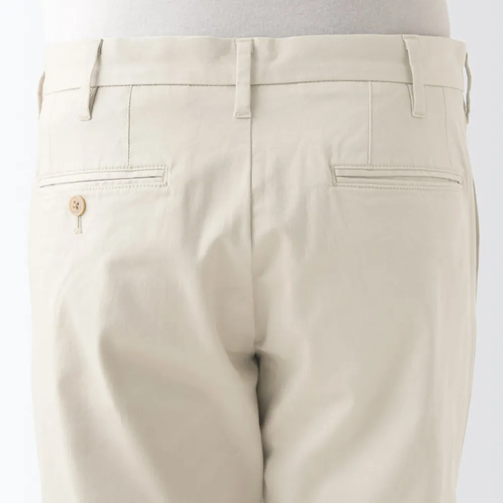 MUJI Men's 4-Way Stretch Chino Slim Pants (L 30inch / 76cm)