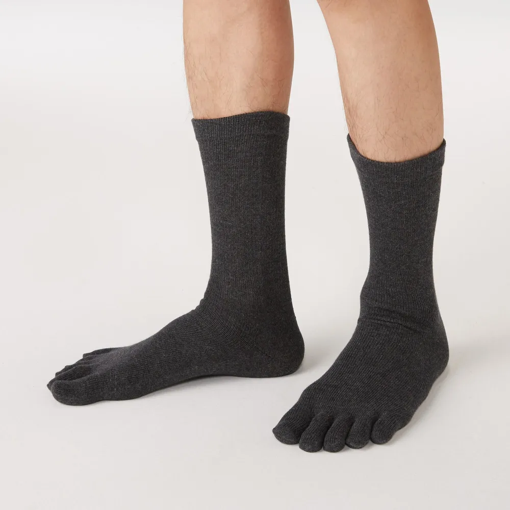 Right Angle Five-Toe Sneaker Socks, Unisex 5 Toe Socks