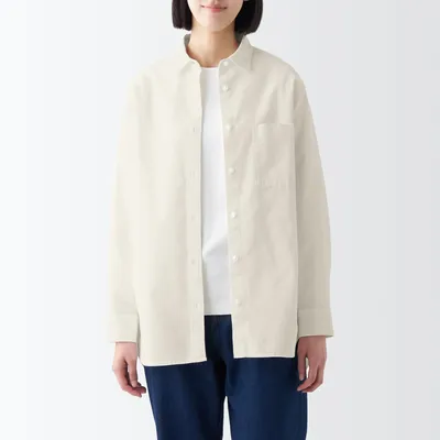 Women's Kapok Blend Oxford Long Sleeve Shirt