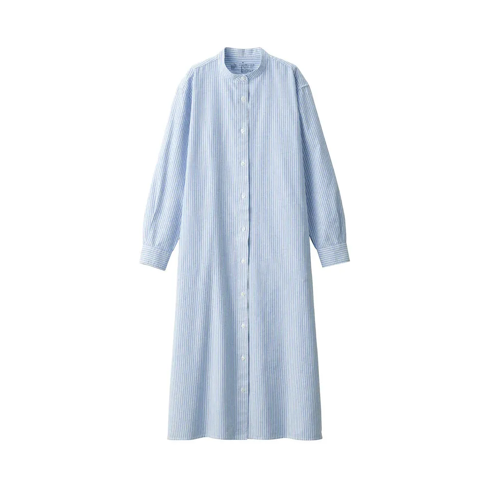Women's Kapok Blend Oxford Long Sleeve Dress