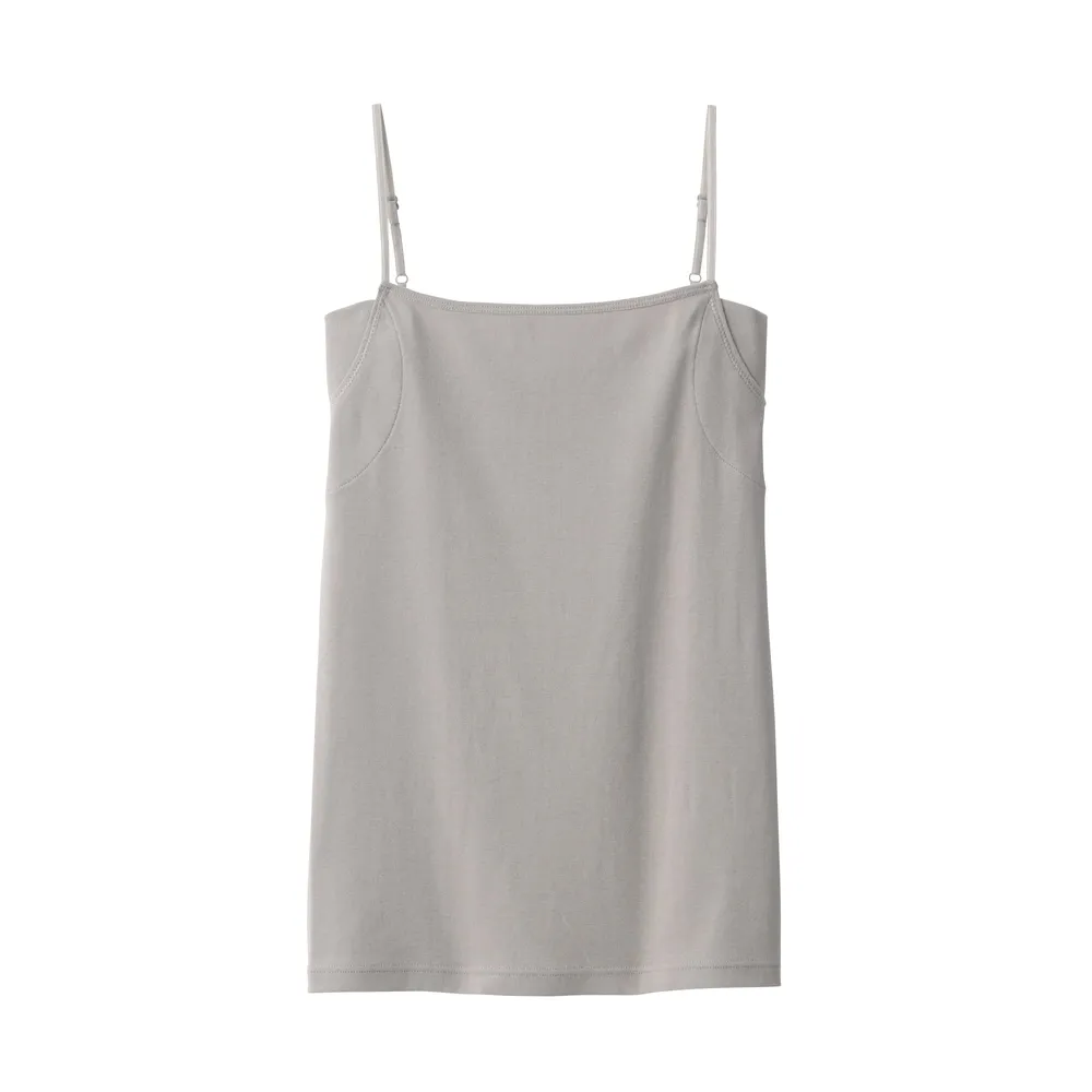 Women's Breathable Cotton Camisole with Sweat Pad