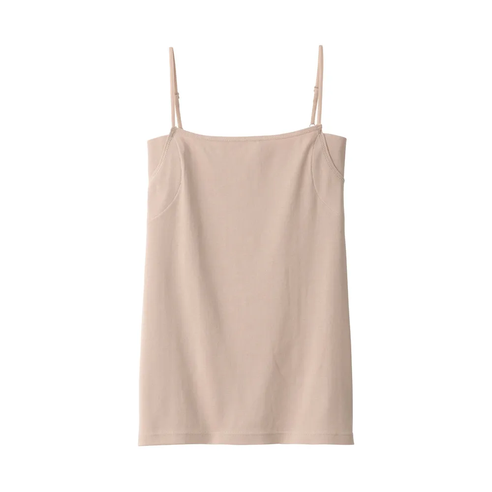 Women's Breathable Cotton Camisole with Sweat Pad