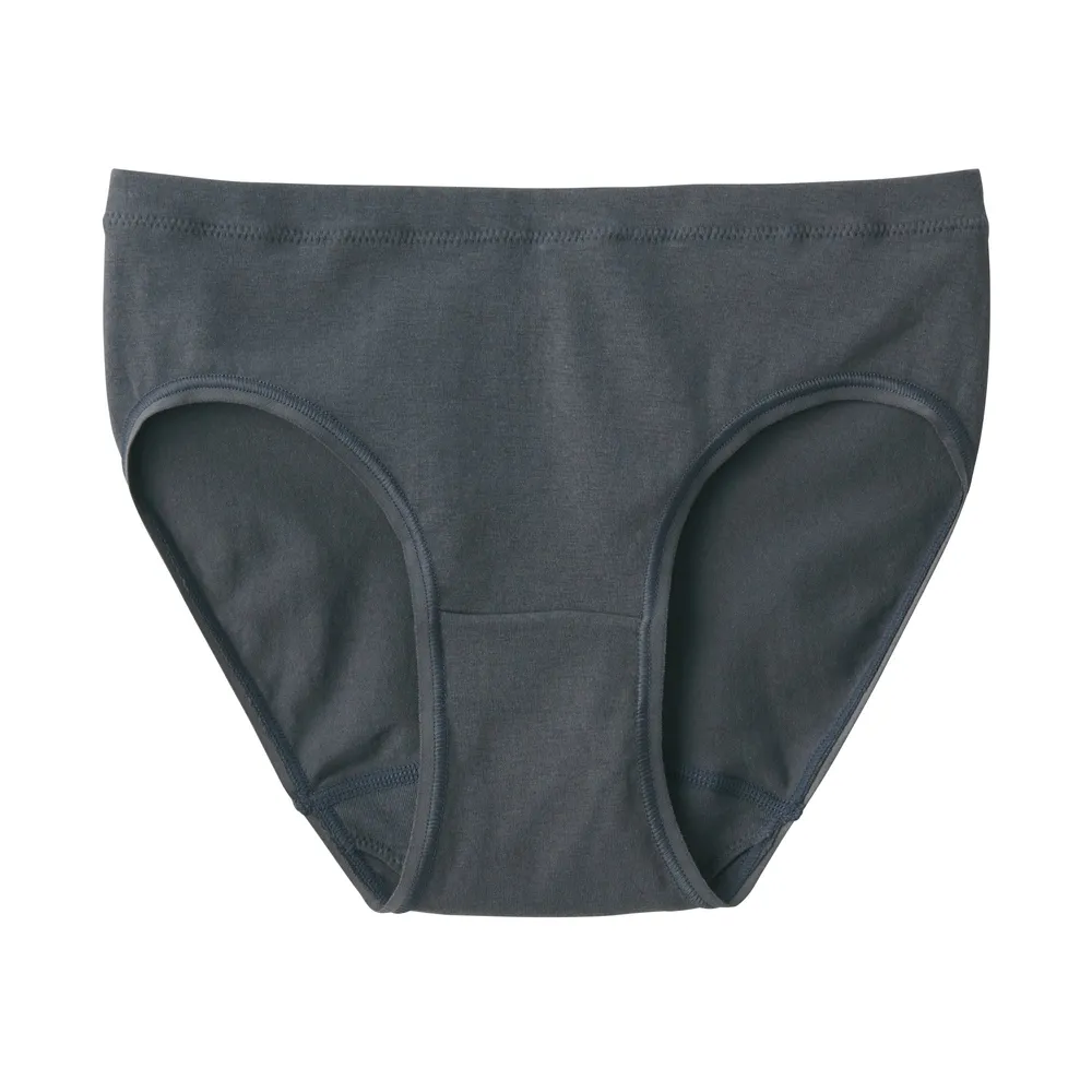 MUJI Women's Ribbed High Rise Panty