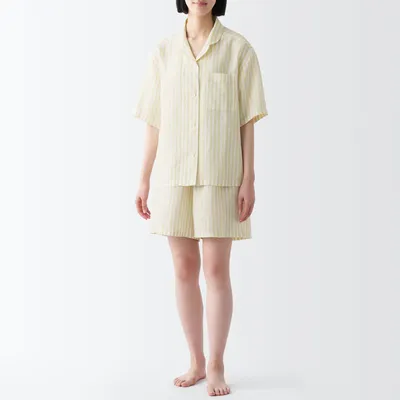 Women's Lyocell Linen Short Sleeve Pajamas