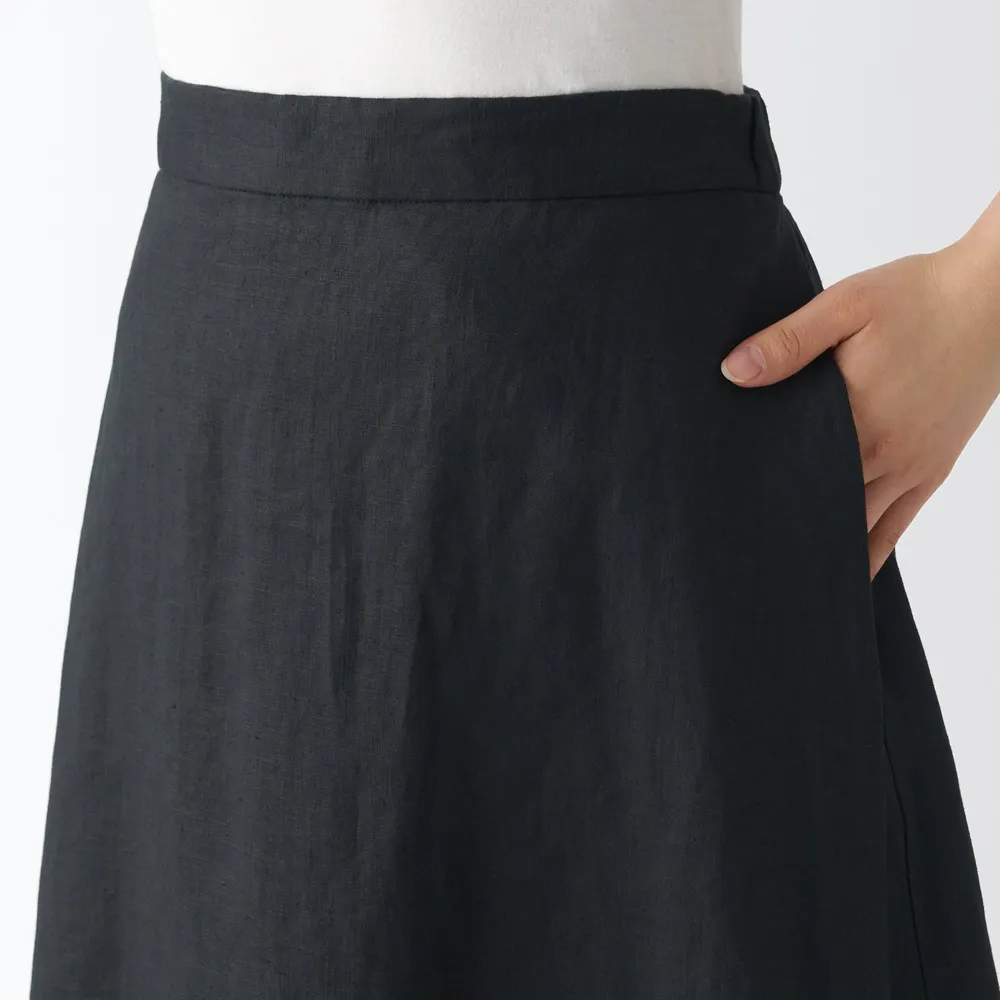 Women's Hemp Flared Skirt
