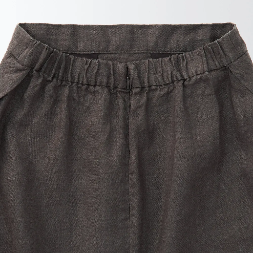 MUJI Women's Hemp Flared Skirt