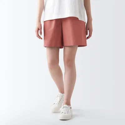 Women's Washed Broadcloth Short Pants