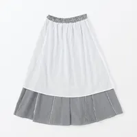 Women's High Twisted Veil Maxi Skirt