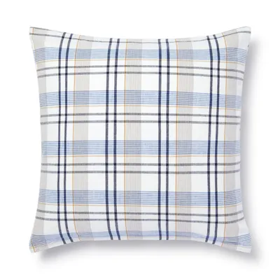 Indian Cotton Madras Check Cushion Cover