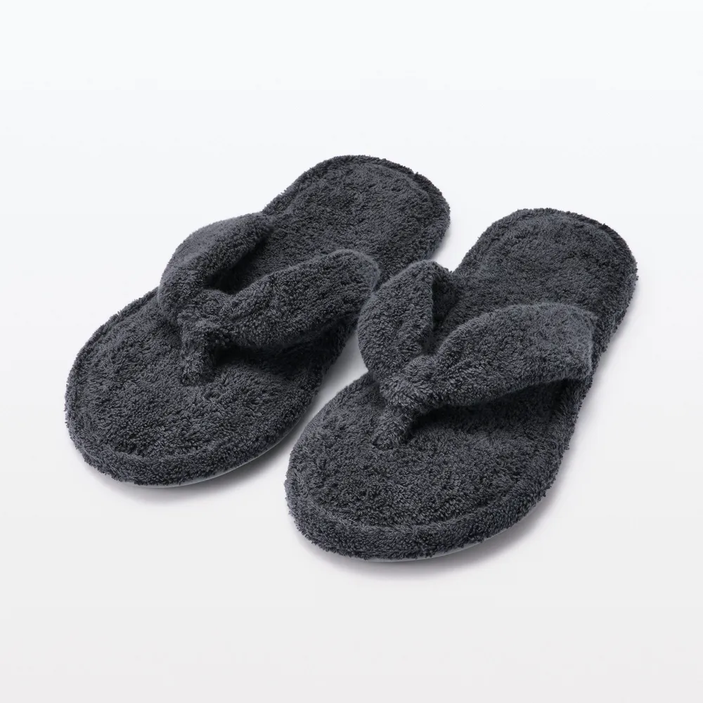 MUJI Cotton Pile Thong Slippers