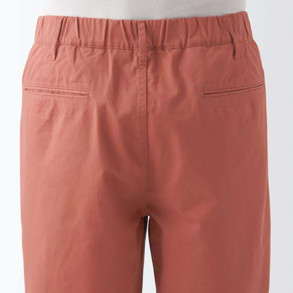 Orange Chino Shorts w/ Drawstring Waist