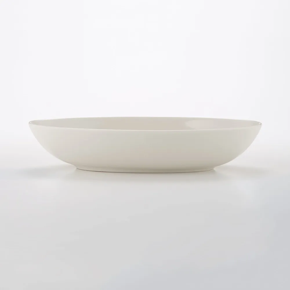 Beige Porcelain Oval Dish