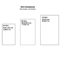 Open-Flat Plain Notebook Slim