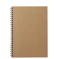 Beige Double Ring Lined Notebook